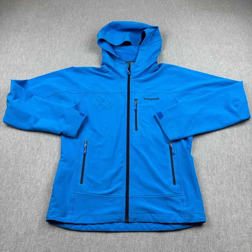 Patagonia Hoodie Mens Small Blue Simple Guide Hoody Sweatshirt Full‎ Zip 83761